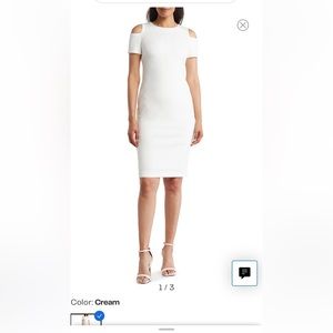 Brand new with tags . White clavin Klein dress. Size 8